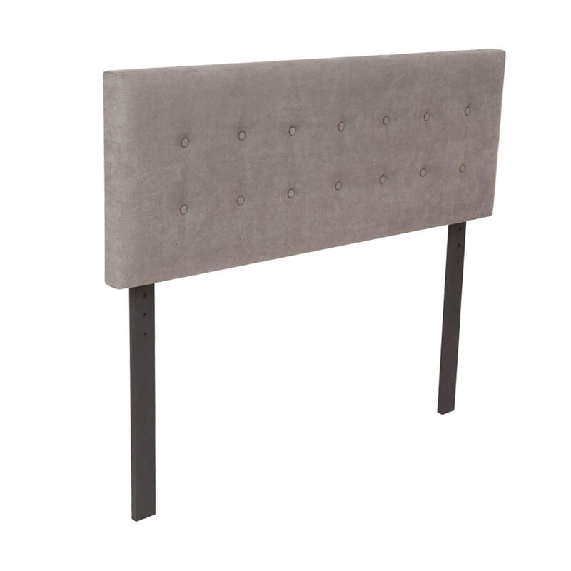 Cabecera Matrimonial Dicasa Bilbao Gris Oscuro image number null