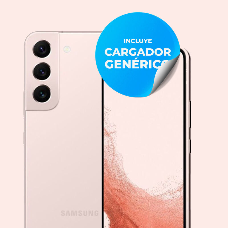 Galaxy S22 Reacondicionado 128Gb Rosa + Cargado... image number null
