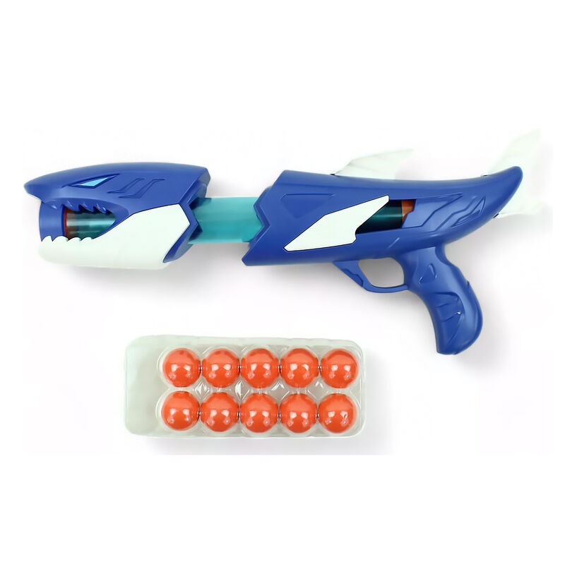 Pistola De Pelotas Forma De Tibur&oacute;n Shark Poppe... image number null