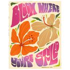 Cuadro Decorativo Impreso 20x30cm Bloom Where Youre Style