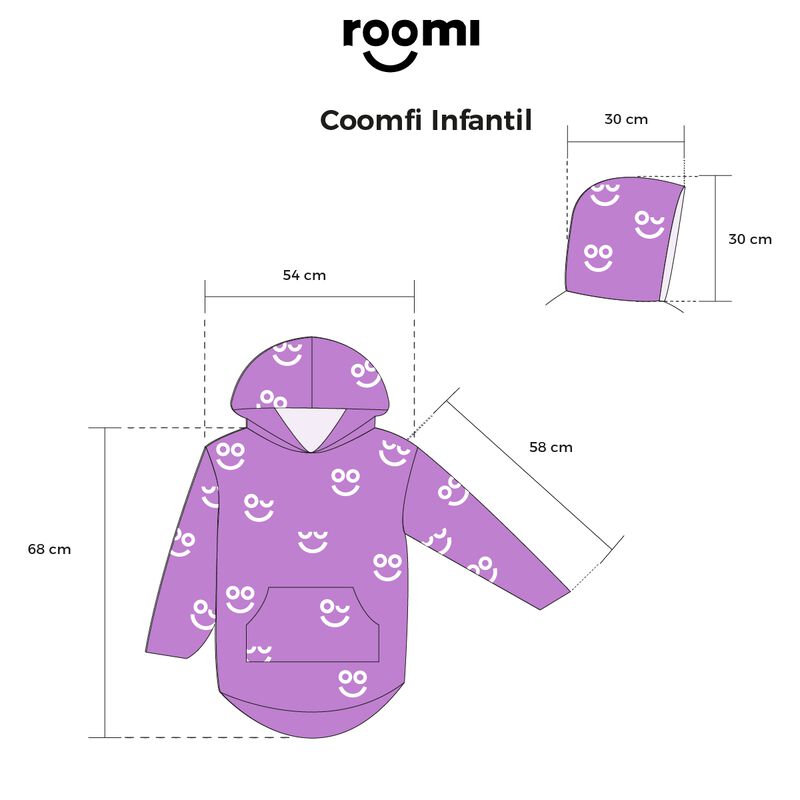 Pijama Infantil Unitalla Sudadera Cobija Roomi ... image number null