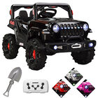Montable Electrico Camioneta 4x4 Control Remoto Luz Led 12v - Negro
