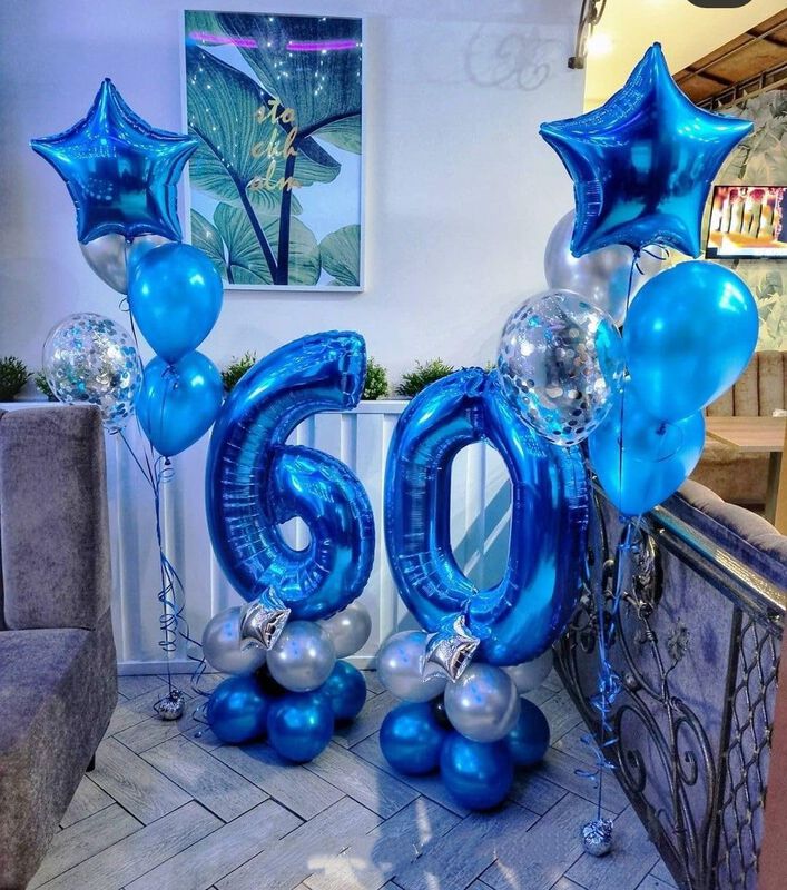 Globo N&uacute;mero 40 Azul De Foil De 40 Pulgadas &ndash; A... image number null