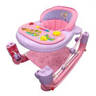 Andadera Mecedora Rosa 2 En 1 Para Bebe Rosa Tablero Musical Tapete
