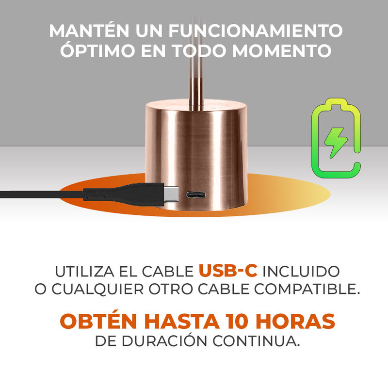 L&aacute;mpara de Mesa LED 3 W Port&aacute;til, Recargable, L... image number null