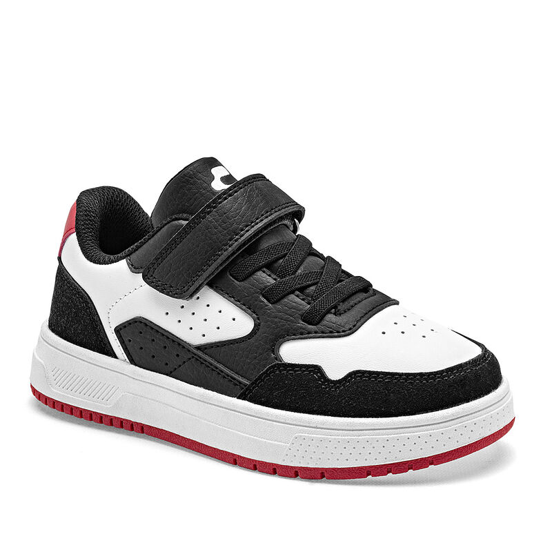 Charly Tenis urbano para ni&ntilde;o negro blanco, agu... image number null