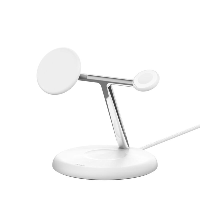 Estacion Magnetica 3 En 1 Qi2 De 15w Belkin Bla... image number null