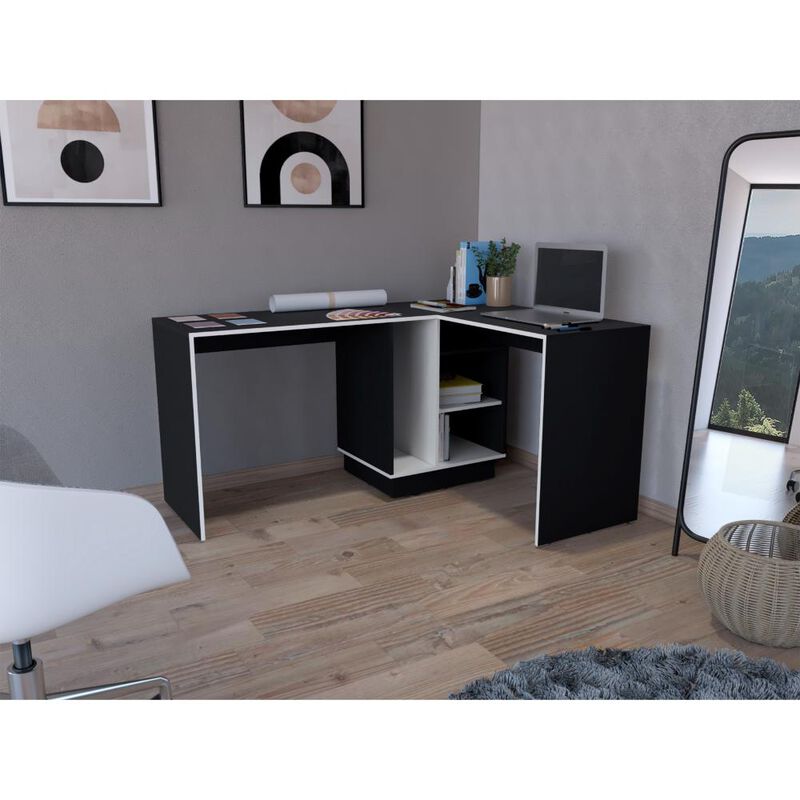 Escritorio En L Rook Wengue Virtual Muebles image number null