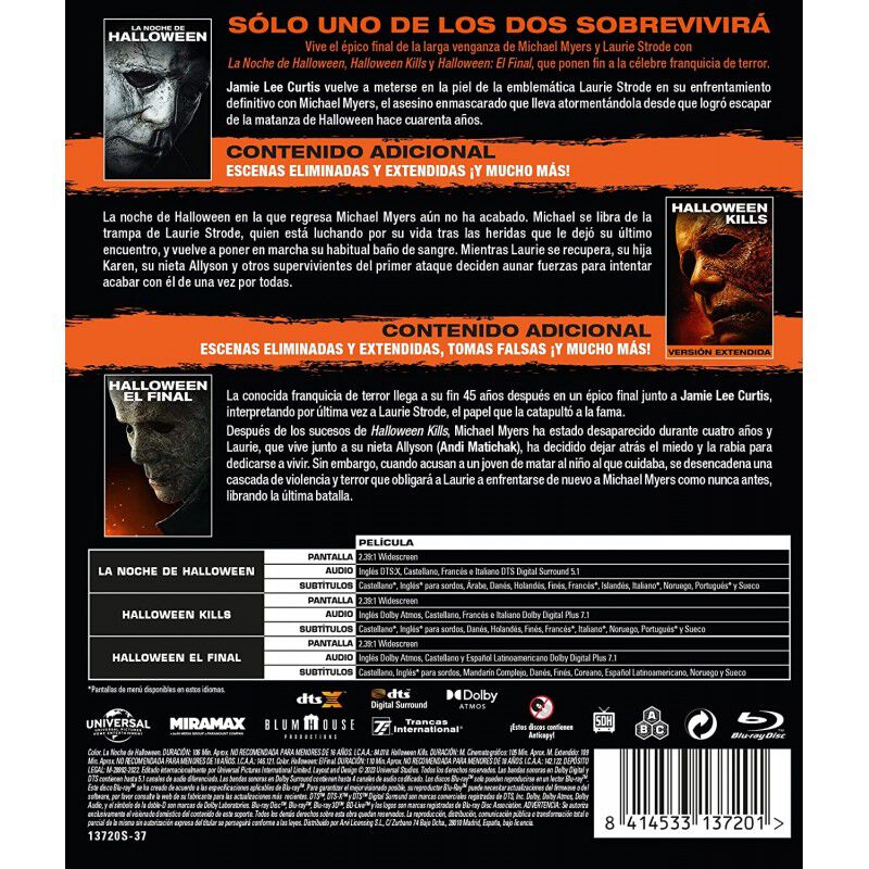 Halloween Pack 1-3 (blu-ray) [blu-ray] image number null