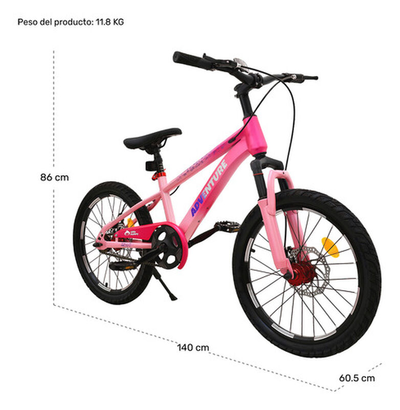 Bicicleta Infantil Ni&ntilde;os Rodada 20 Cuadro Acero... image number null