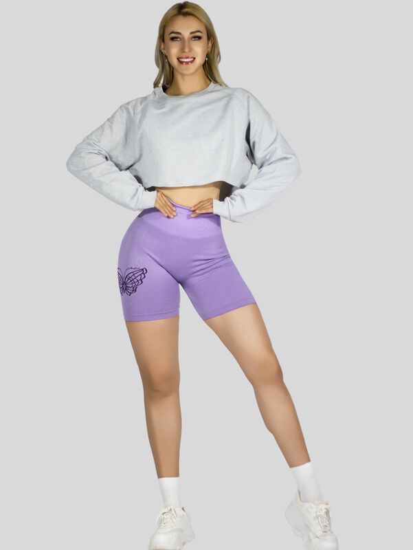 SHORT DEPORTIVO DE MUJER SH-062 AZUL STRETCH TE... image number null