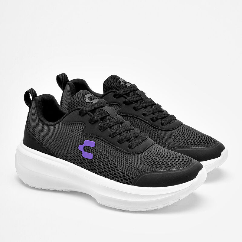 Charly tenis deportivo para mujer negro cod 139... image number null