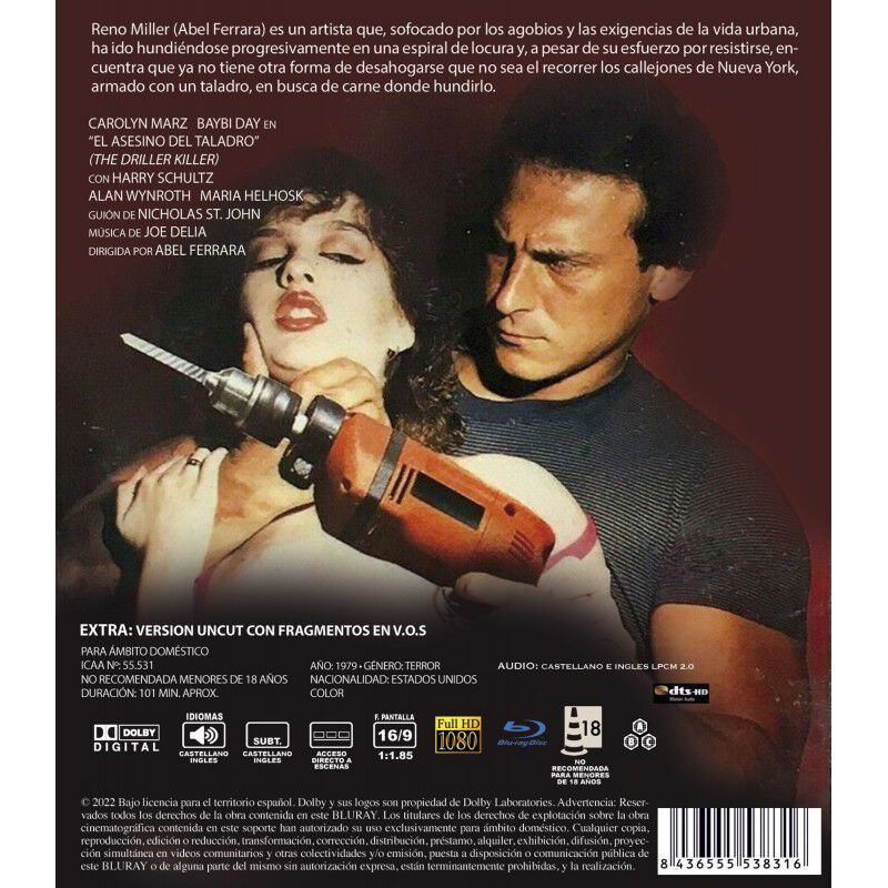 El Asesino Del Taladro [blu-ray] (1979) The Dri... image number null
