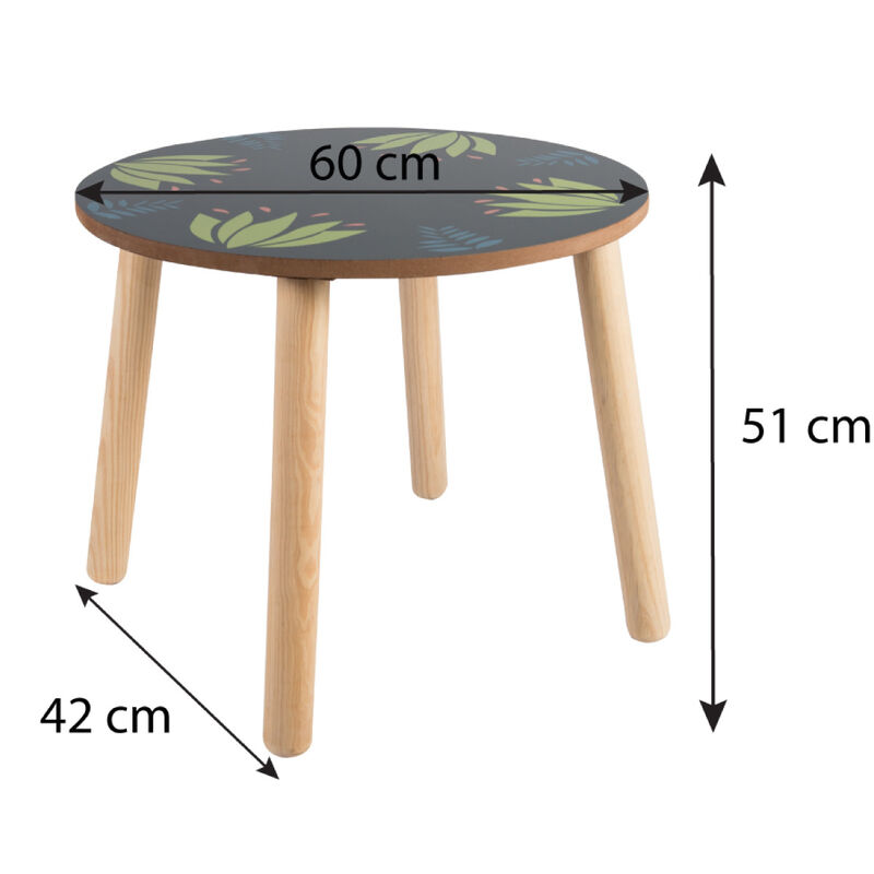 Mesita Infantil de Madera- Safari- Dise&ntilde;o Mexic... image number null