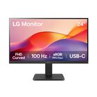 Monitor Curvo LG 24" 24U421A-B Full HD, VA, 100Hz, HDMI y USB-C, LED Antirreflejo