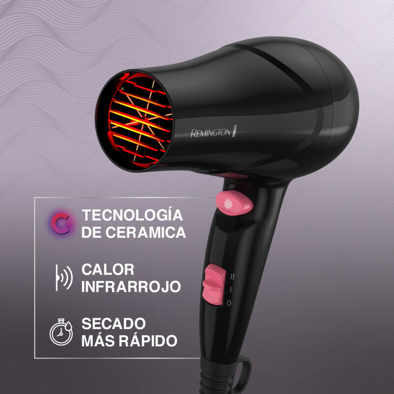 Secadora de Cabello Remington D16A-110F 1875W P... image number null