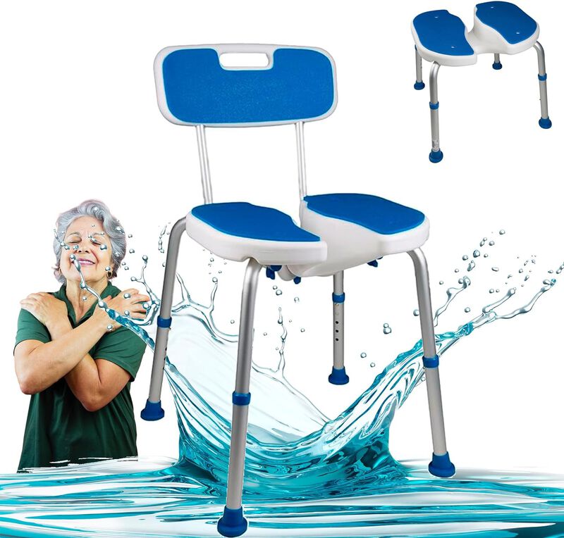 Banco Silla Para Ducha Con Apertura Higiénica K... image number null