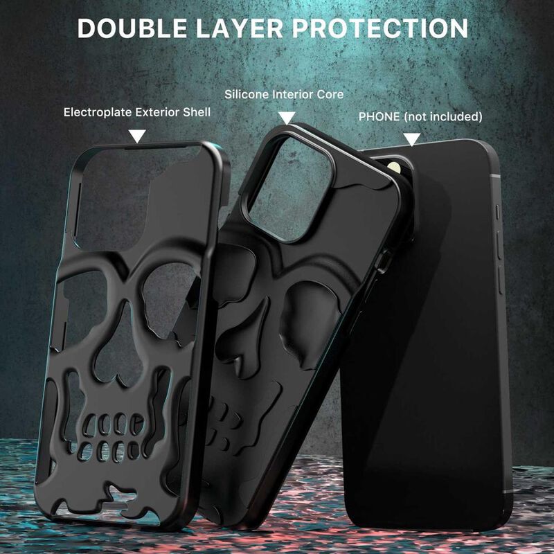 Funda MYBAT Skullcap para iPhone 14 PRO Negra image number null