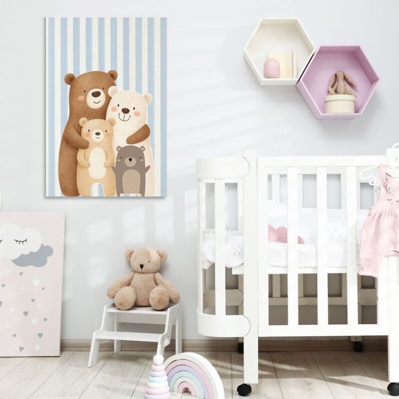 Cuadro Decorativo Impreso 40x60cm Familia De Os... image number null