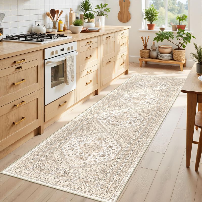 Alfombra Runner Restydon Vintage De 2,4 M X 60 ... image number null