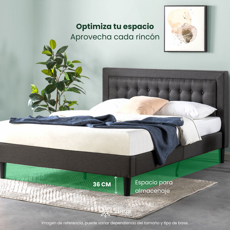 Zinus Dachelle | Base De Cama Queen Con Cabecer... image number null