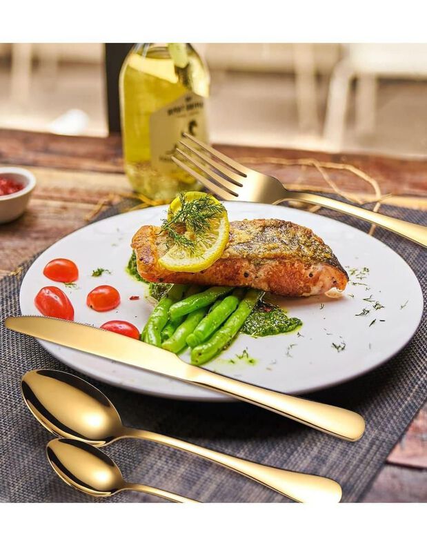 Set cubiertos Casa BIU de acero 30 piezas image number null