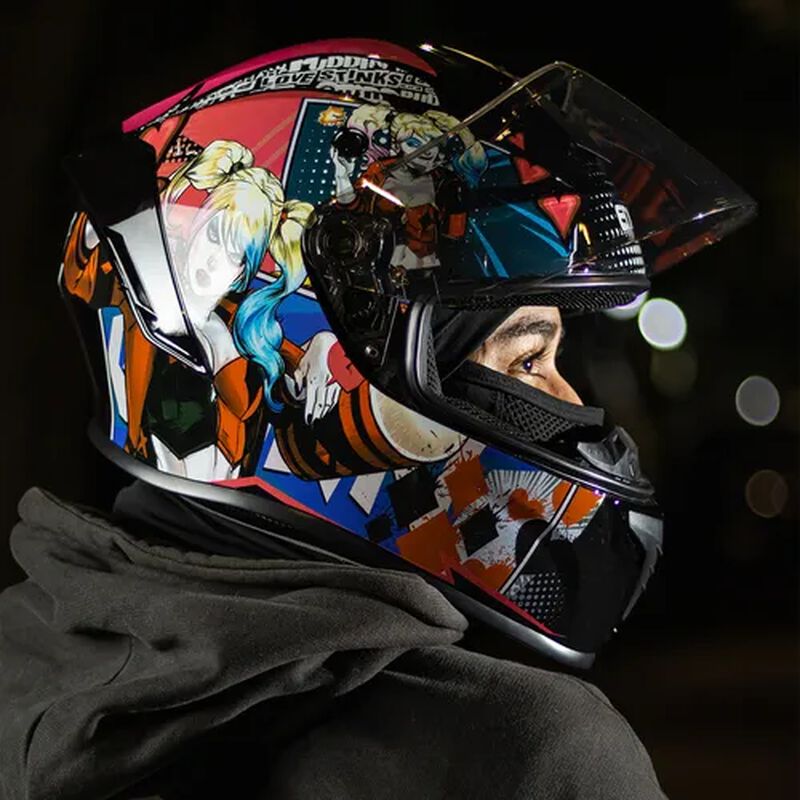 Casco Moto Integral Dc Comics Harley Quinn Cert... image number null