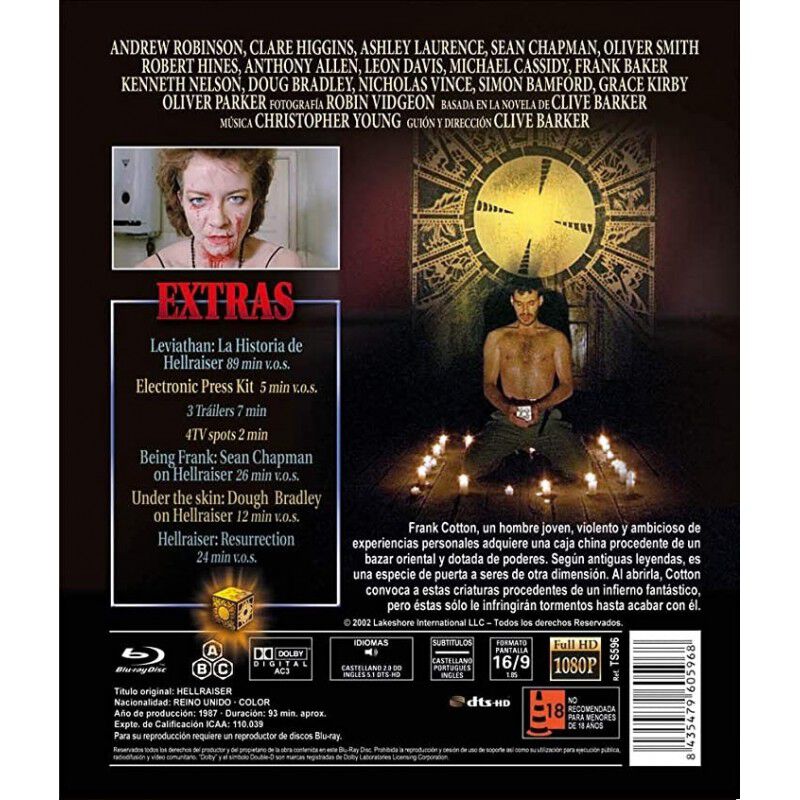 Hellraiser [blu-ray] (1987) image number null