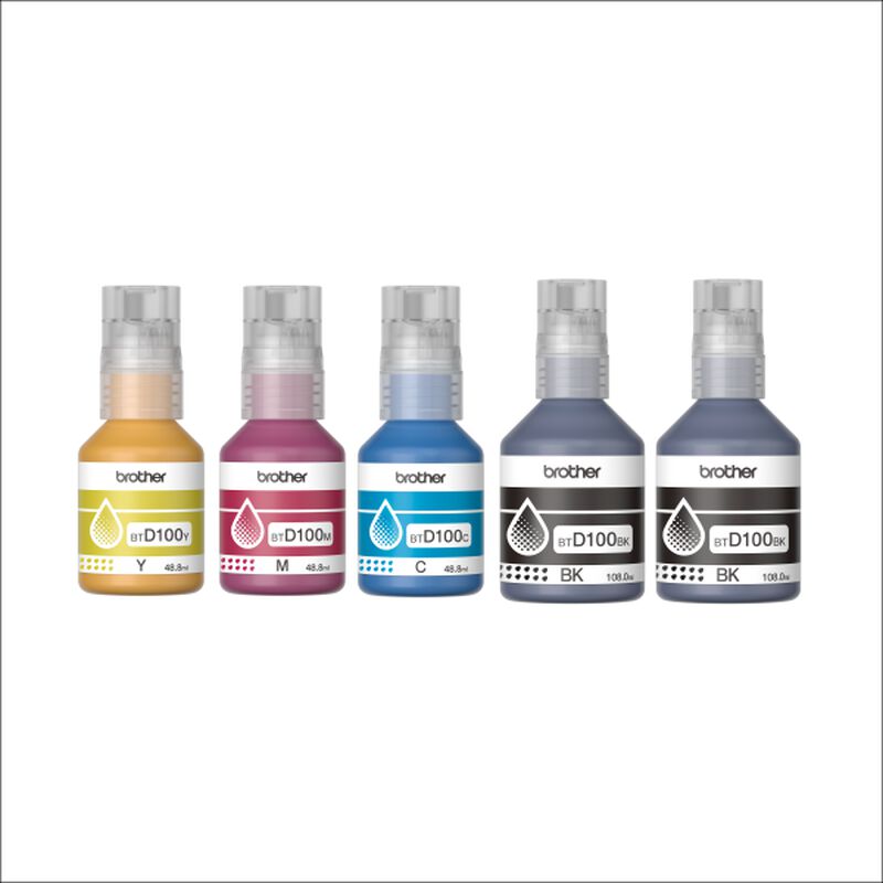 Kit de 5 Tintas Brother BTD100 image number null