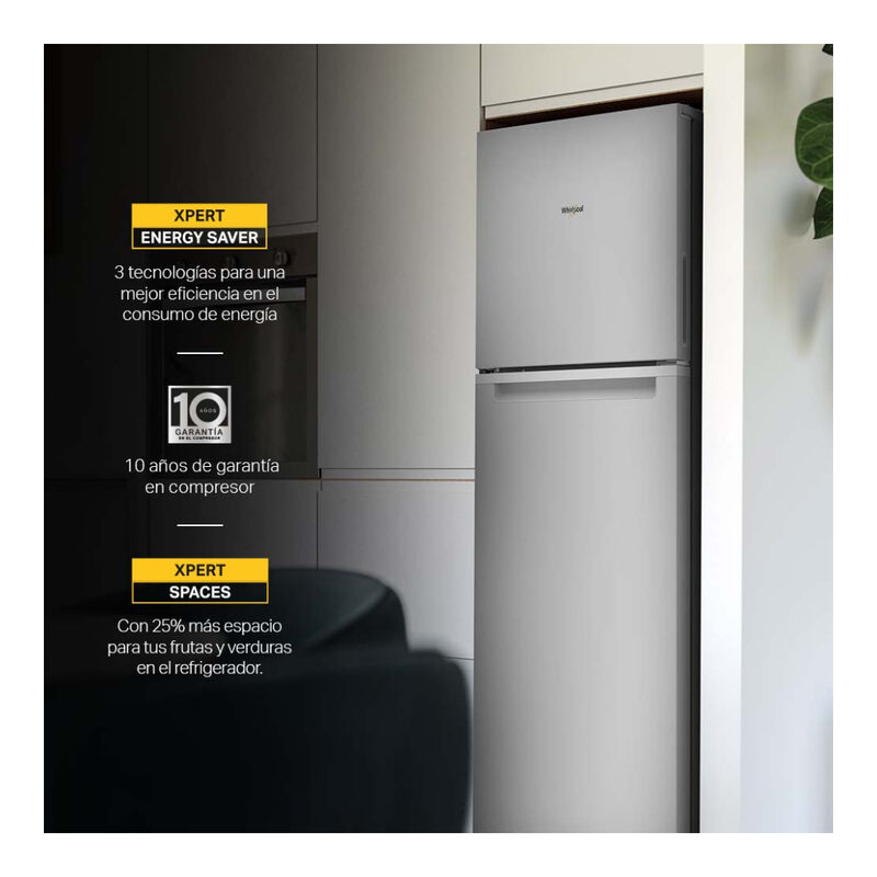Refrigerador Whirlpool Top Mount 13 p&sup3; Xpert Wt... image number null