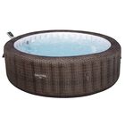 Sauna spa 2.16mx71cm  Bali AirJet capa 5-7pers c/bom y cub 1,260lts dec ratan marron 1mod
