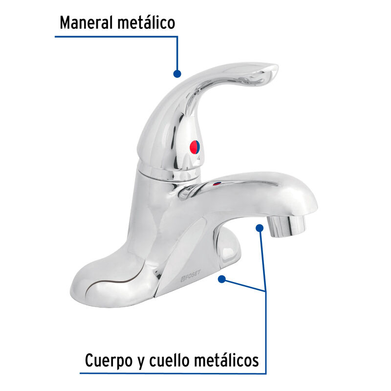 Monomando 4' para Lavabo Foset Aero image number null