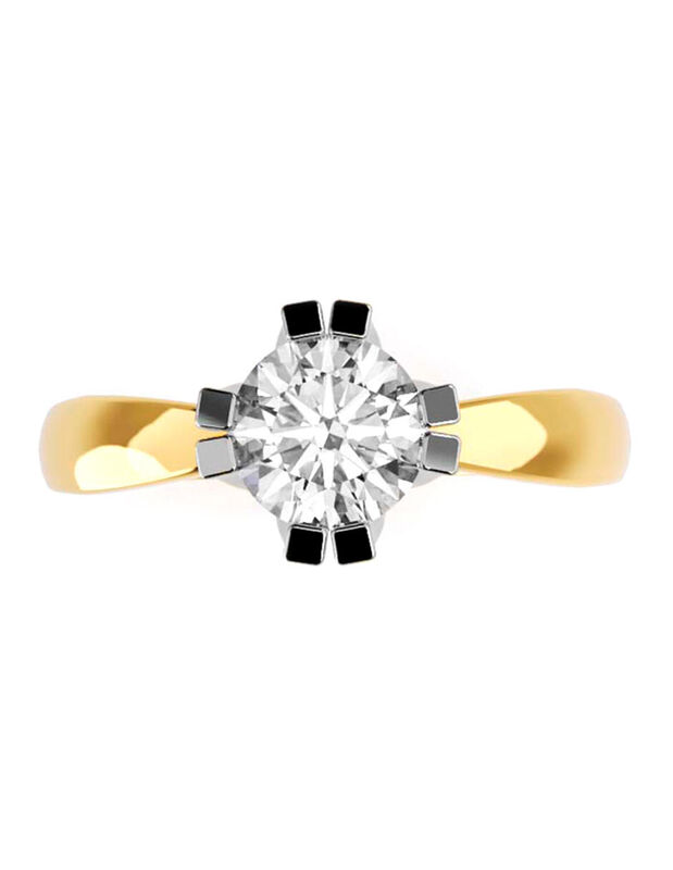 Anillo de Compromiso de 14K con Diamante de Lab... image number null