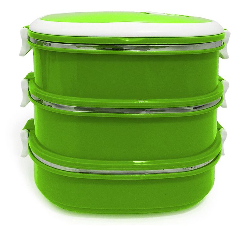 Contenedor Para Comida 3 Niveles Aquila Rectang... image number null