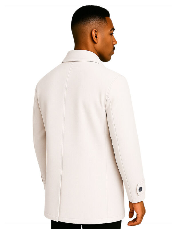 Abrigo Largo Hombre Gamuza Premium Beige Claro ... image number null