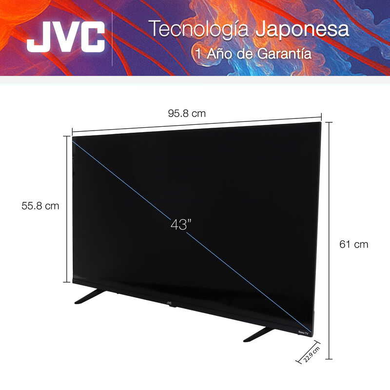 Jvc Pantalla Smart Tv 43 Pulgadas Full Hd Led F... image number null