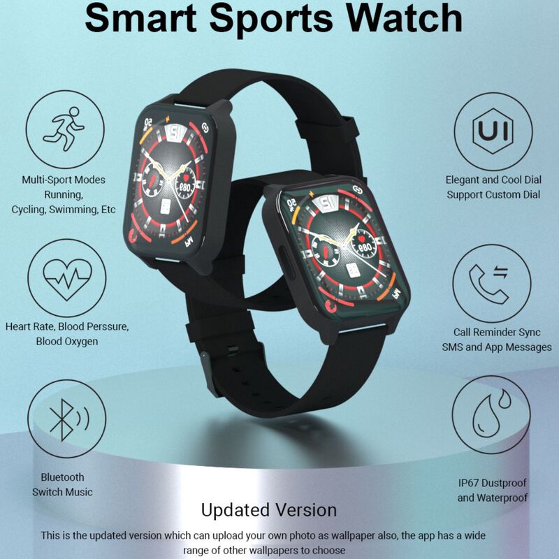 Awei H8 Smartwatch Black image number null