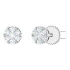 Broqueles Oro Blanco 14k 21pts Diamante Suraj-294-a