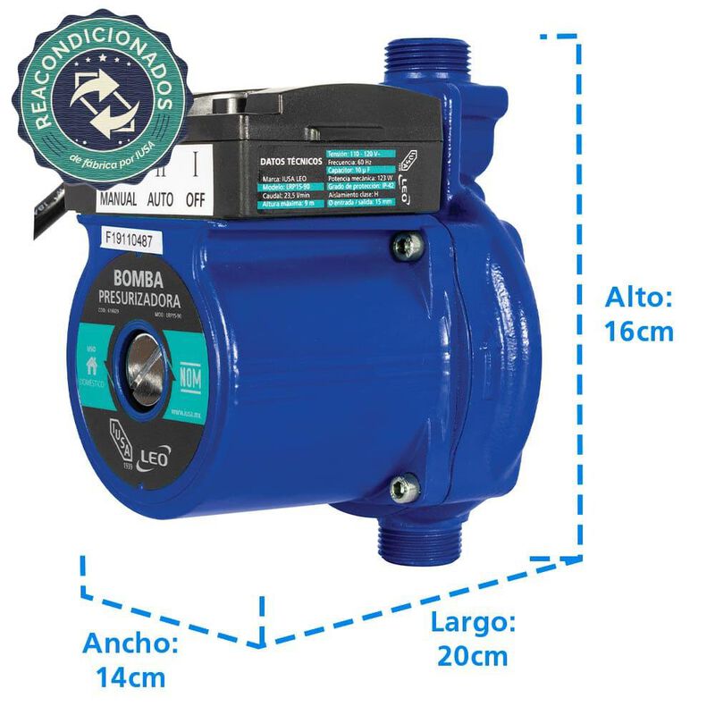 Bomba Presurizadora En L&iacute;nea Primo, Iusa, 1/6 H... image number null