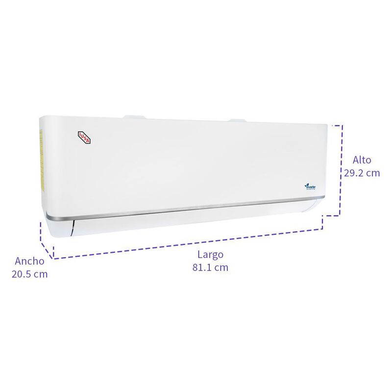 Aire acondicionado, frio 115 V, 1 ton, inverter... image number null