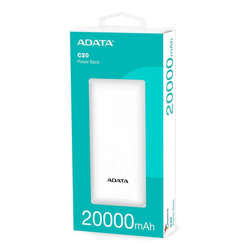 Bater&iacute;a Recargable ADATA Powerbank 20,000mAH Bl... image number null
