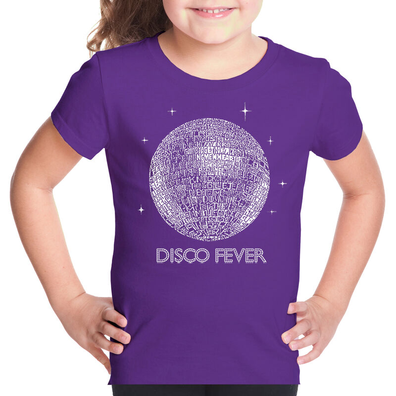 Camiseta Word Art Para Ni&ntilde;a - Disco Ball - Mora... image number null