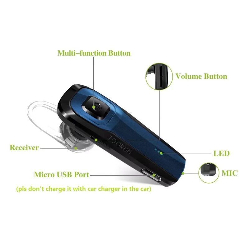 Auricular Bluetooth Toorun M26 Handsfree V5.0 A... image number null