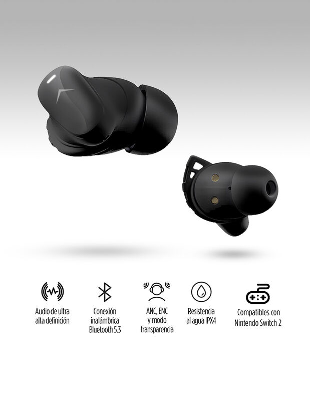 Aud&iacute;fonos Inal&aacute;mbricos Bluetooth Sport Cancelac... image number null
