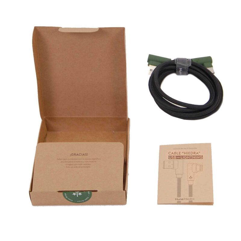 Cable Datos Hune Ecol&oacute;gico Usb-a A Lightning Bo... image number null