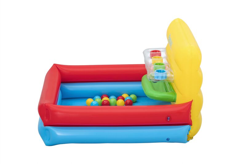 Alberca inflable cuadrada c/pelotas para encest... image number null