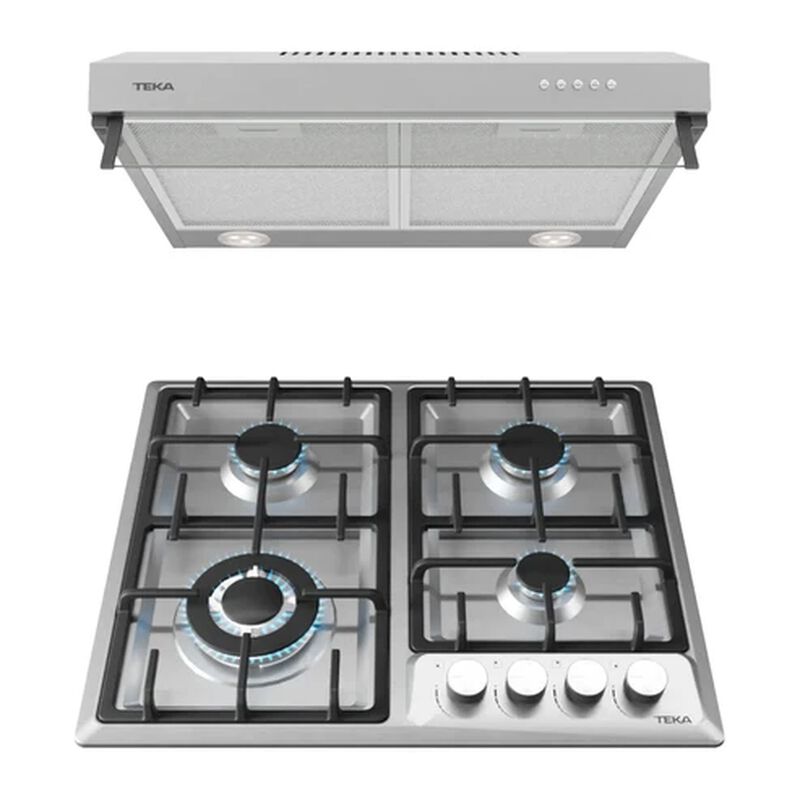 Combo Parrilla Gas Campana Empotrable 60cm Delu... image number null