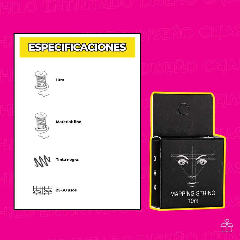 Hilo Entindado para Diseño de Cejas Microbladin... image number null