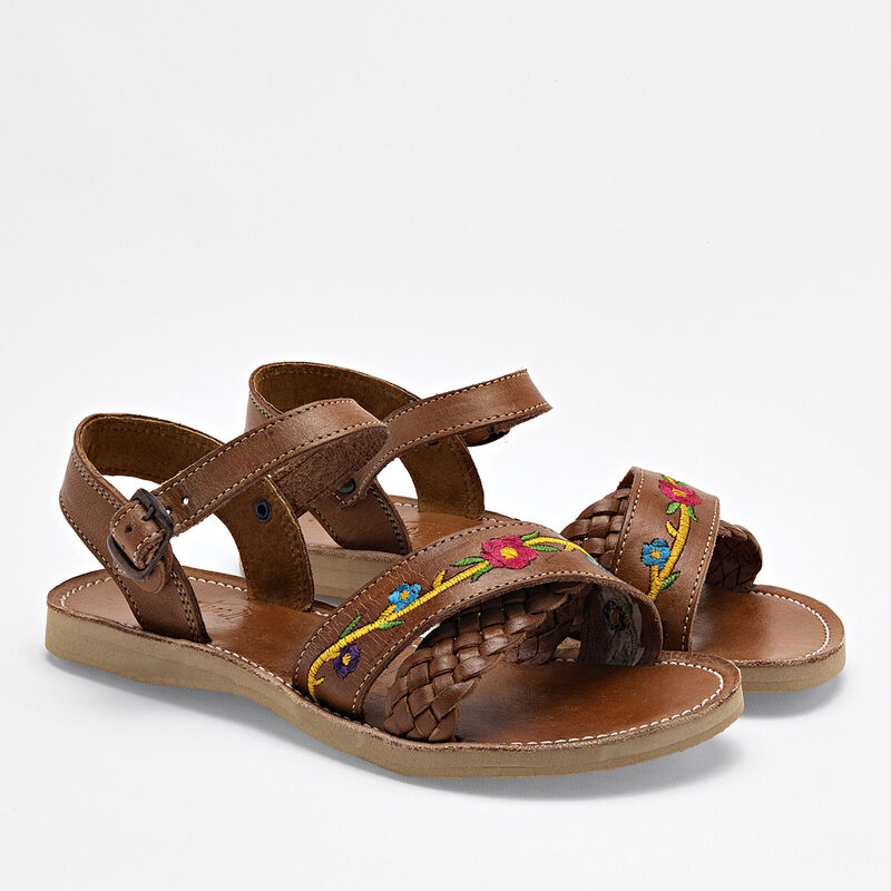 Mora Tierra Sandalia para mujer camel image number null