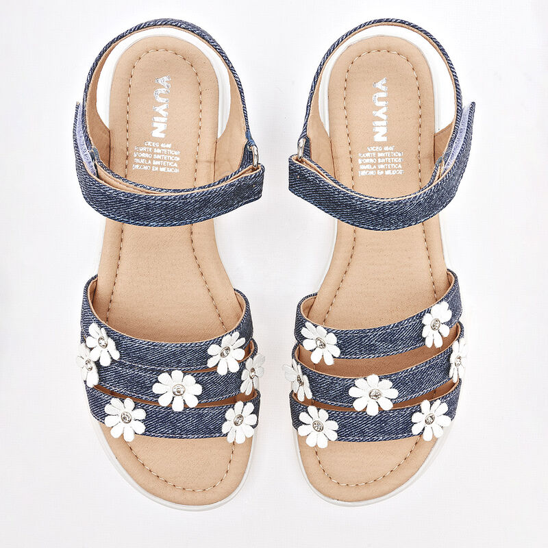 Yuyin Sandalia para mujer azul image number null